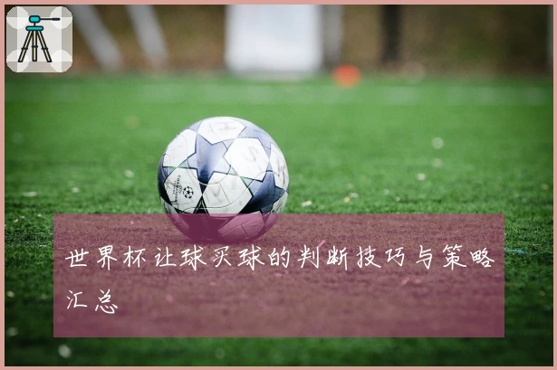 世界杯让球买球的判断技巧与策略汇总